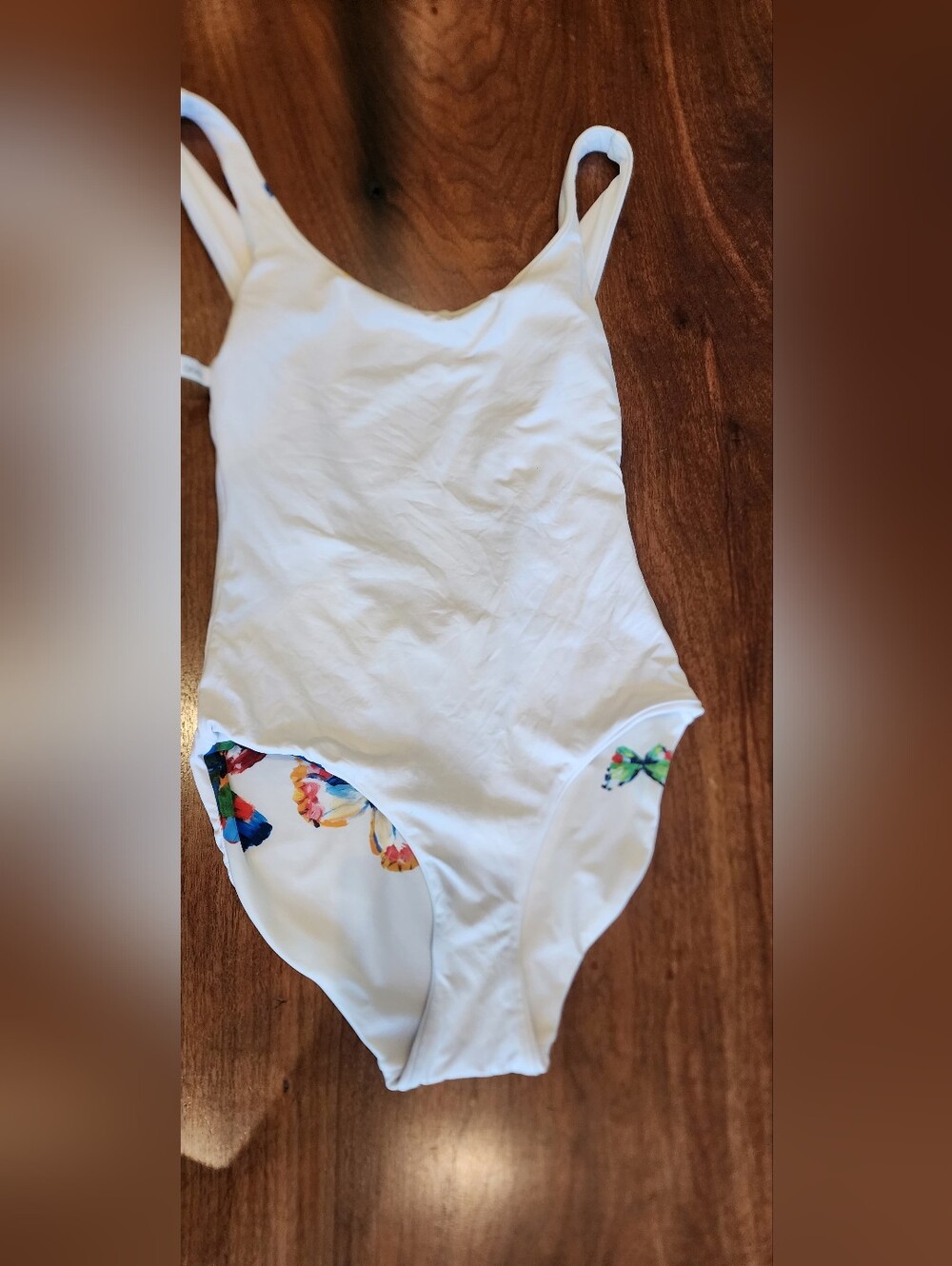 Onia Kelly White One-Piece Swimsuit with Multicolor Butterfly Print Size S - Picture 9 of 11